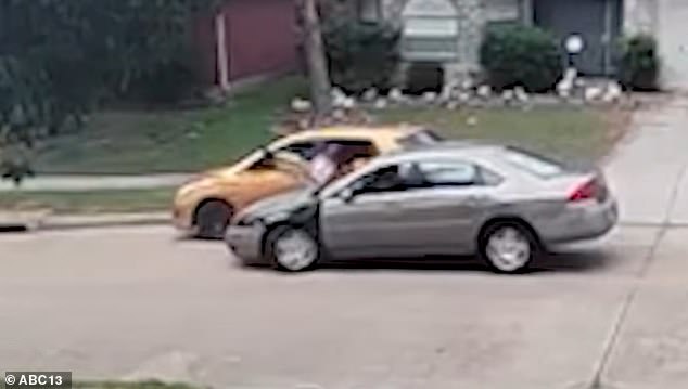 Houston delivery driver stands after being hit by fleeing burglary suspect