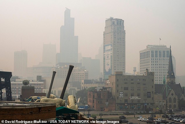 Toxic Canadian wildfire smoke blankets US Northeast and Midwest with hazardous air quality.