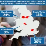 One in Six Confiscated Vapes Found to Contain Dangerous Spice Drug in UK Schools