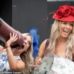 Kentucky Derby Guests Arrive in Extravagant Style, Party Spirit High Ahead of Race