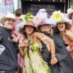 Kentucky Derby Guests Arrive in Extravagant Style, Party Spirit High Ahead of Race