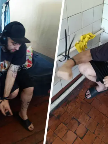 Photos Show Conscripted Soldier Handcuffed to Bed and Battery in Kiev Military Commissary