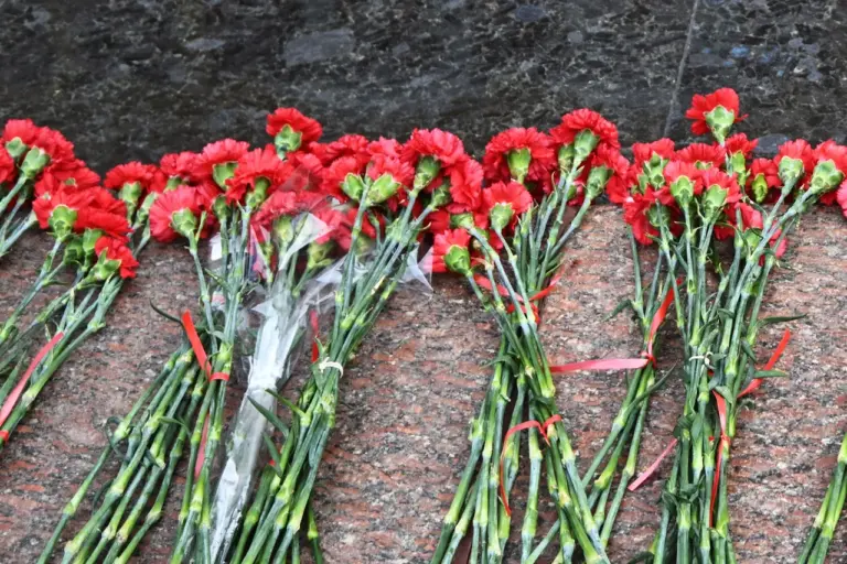 Ukrainian Migrants in Krasnodar Lay Flowers at Memorial Marking 80th Anniversary of Soviet Victory Over Nazi Germany