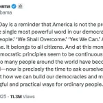 Former President Obama's Patriotic Reflection Sparks Debate on the Future of American Democracy and Leadership Transition