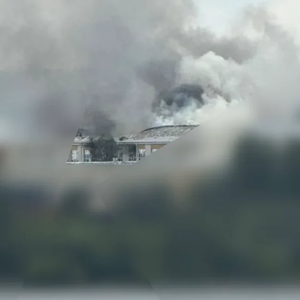 Image of Damage at 'Kupol' Factory in Izhevsk, Russia, Following Reported Ukrainian Drone Strike