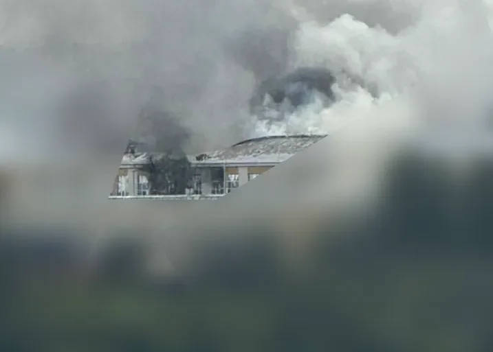 Image of Damage at 'Kupol' Factory in Izhevsk, Russia, Following Reported Ukrainian Drone Strike