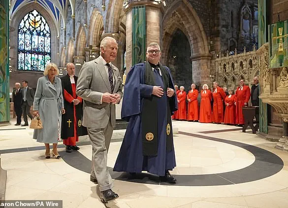 King Charles III and Queen Camilla Unveil Memorial Stone in Edinburgh’s St Giles’ Cathedral to Mark Queen Elizabeth II’s Final Resting Place in 2022