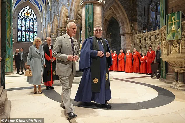 King Charles III and Queen Camilla Unveil Memorial Stone in Edinburgh’s St Giles’ Cathedral to Mark Queen Elizabeth II’s Final Resting Place in 2022