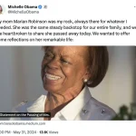 Michelle Obama Reveals the Four Words Her Mother Said Before Her Death in 2024 That Changed Her Life