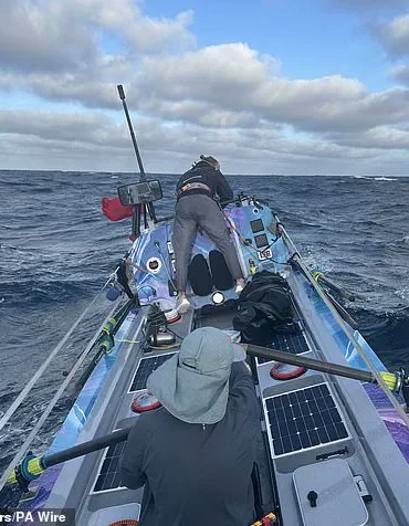 Scottish brothers survive storm during Pacific rowing journey to raise funds for clean water