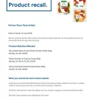 Tesco Urges Immediate Return of Chilled Pasta Salads Amid Salmonella Contamination Concerns