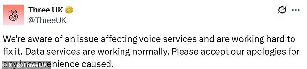 Three UK Experiences Major Outage Affecting Thousands of Users and Partner Networks