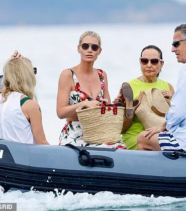 Lady Kitty Spencer Spends Sun-Soaked Holiday in Saint Tropez with Husband and Mother, Showcasing Stylish Outfit