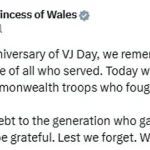 Prince and Princess of Wales Pay Tribute to WWII Veterans on 80th Anniversary of VJ Day, Citing 'Courage, Sacrifice, and Resilience'