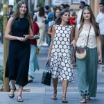 Queen Letizia and Daughters Attend Atlantida Film Festival in Majorca