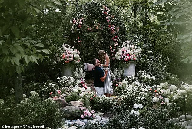 Taylor Swift and Travis Kelce Announce Engagement via Instagram: A Romantic Photoshoot Under a Floral Archway