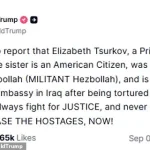 Trump Announces Release of Princeton Student Hostage in Iraq, Calls on Hamas to Free Others